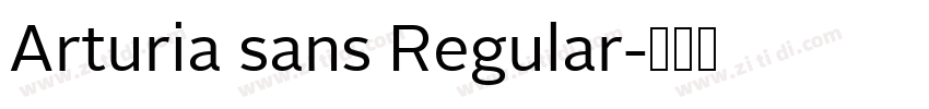 Arturia sans Regular字体转换